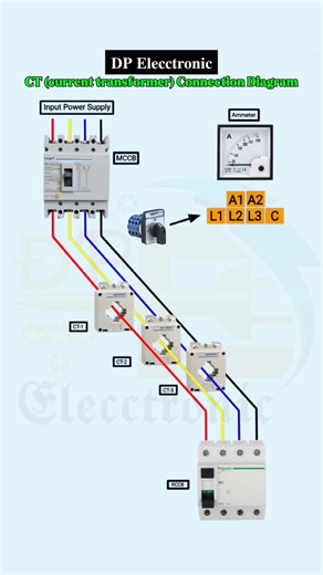 CT (current transformer) Connection Diagram ... #DPElecctronic #Electrical #Elecctronic #electricalwork #instagramreels #DPElecctronicfollow | 𝐃𝐏 𝐄𝐥𝐞𝐜𝐜𝐭𝐫𝐨𝐧𝐢𝐜
