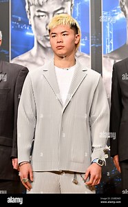 Tenshin Nasukawa of Japan attends a press conference of Prime Video Boxing 11 at Tokyo Dome Hotel in Tokyo, Japan on December 27, 2024. Credit: Hiroaki Finito Yamaguchi/AFLO/Alamy Live News Stock Photo - Alamy