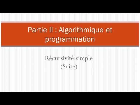 Cours Récursivité (Suite)