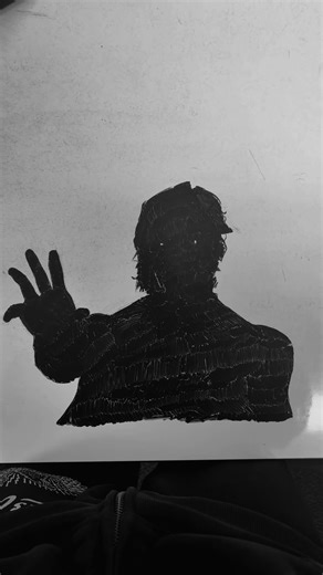 Drawing The Void on my desk in class. #void #marvel #drawing #artist #fyp