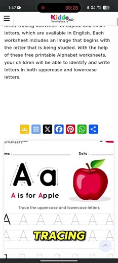 Free Printable Worksheets for Kids (Game-Changer!)📚 #kiddoworksheets #kidslearning #viral #shorts