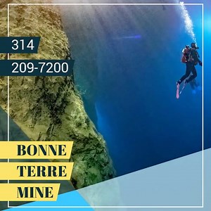 The Mine at Bonne Terre (314) 209-7200 https://loom.ly/wK75kGs #adventure #bonneterremine #historiclandmark #missouri #geomine #familyadventure #scubadiving #tours #attractions #walkingtour | The Mine at Bonne Terre