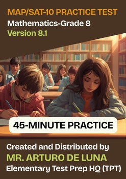 45-Minute MAP/SAT-10 Practice Test in Mathematics-Grade 8-V8.1 (PDF Format)