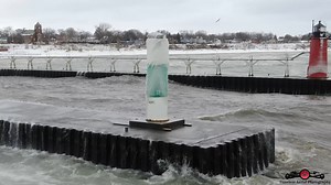 10K views · 266 reactions | South Haven MI Lighthouse break wall gets hit with 50Mph wind gust. It takes everything the drone has to get out and stay stable, it kept trying to blow it over the pier. | Timeless Aerial Photography | Facebook