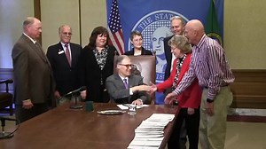 Governor Inslee signs the CARE Act into law this afternoon, giving much-needed support to family caregivers. For more on the CARE Act: http://spr.ly/6182BibWr | AARP Washington