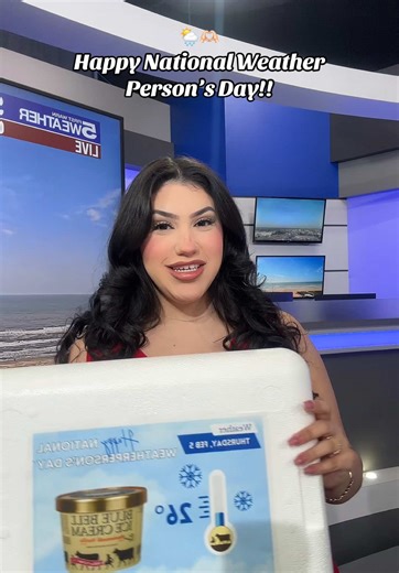 Celebrating National Weather Person's Day with Blue Bell Ice Cream