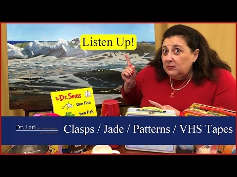 Listen Up! Beanie Babies $$ & Movie, VHS Tapes, Jade Colors, Glass Patterns, Clasps | Ask Dr. Lori