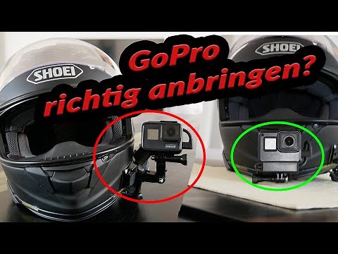 MotoVlog - Gopro richtig am Motorradhelm anbringen (Shoei GT Air 2 )mit Sugru und Front & Side Mount