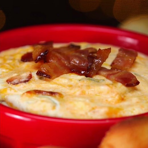 Gooey and Cheesy, Warm Bacon Dip | Appetizer