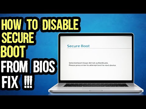 How To Disable Secure Boot| Selected Boot Image Did Not Authenticated|