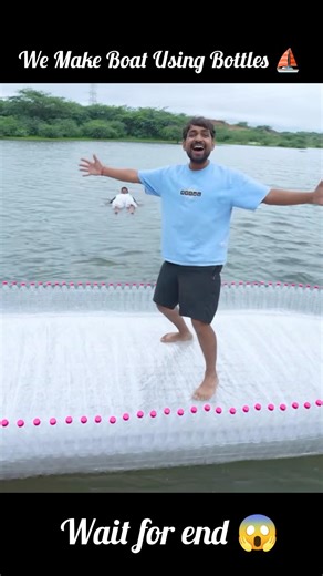 We Make Boat Using Bottles Will It Survive_#viral #shorts #trending