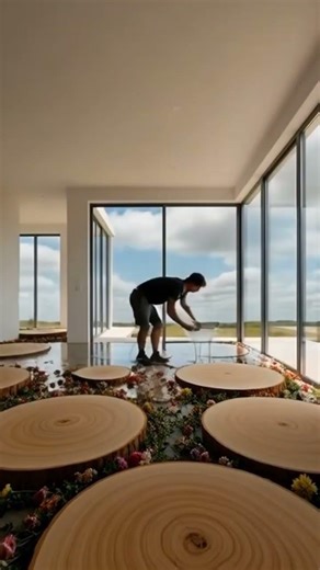 Titanium Floor Making times Lapse #satisfying #fyp #foryou