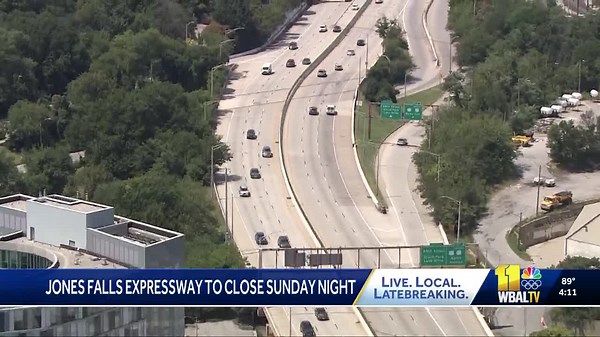 JFX to close overnight in Baltimore; Here's when