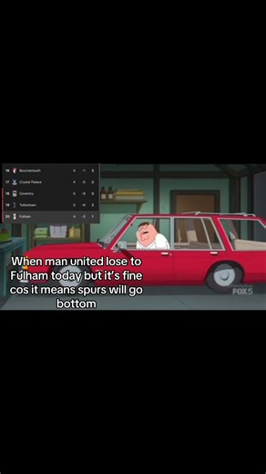 Man United vs Fulham reaction — Spurs go bottom meme