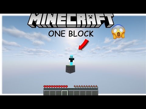 One Block Survival Series EP-1 | Building My First Base! 🏠🔥