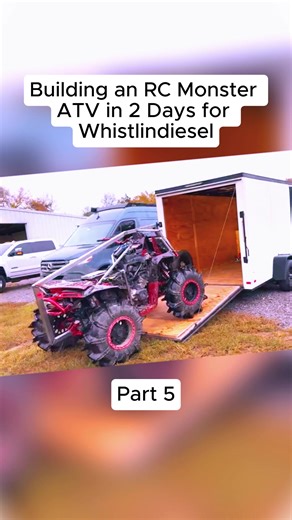 Building an RC Monster ATV in 2 Days for Whistlindiesel! #fyp #science #viral #ATV