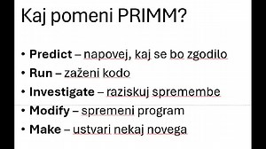 M. Lokar, Kako poučevati programiranje - PRIMM