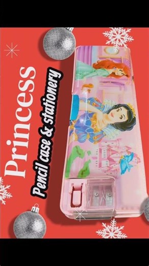 Filling Princess Pencil Box with Stationery ❣️ #pencil #stationery #shorts #pencilbox