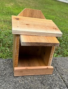 Nichoir fait main en cèdre : rouge-gorge, cardinal, geai bleu - Etsy France