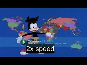 Yakko's world 1x speed to 100x speed