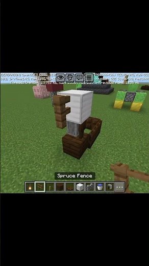 How to build a working water pump in minecraft bedrock edition #shortfeed