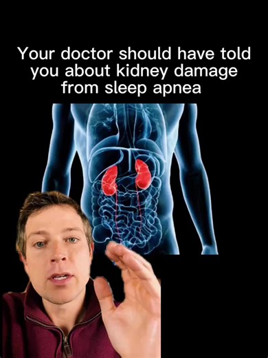 Sleep apnea can quietly destroy your kidneys — and most doctors never connect the dots. (Tap @apneareset to get your clear, personalized path to better sleep) Your kidneys are two small “pinto beans” filtering your blood 24/7. When sleep apnea drops your oxygen at night, that’s called hypoxia. Those repeated dips create oxidative stress throughout your body. At the same time, your fight-or-flight system goes into overdrive. Heart rate spikes. Blood pressure rises. Kidneys take the hit. Research 