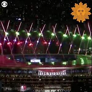 27K views · 908 reactions | A fireworks display marked the opening ceremony of the Tokyo Paralympics on Tuesday.  The 2020 Paralympic Games were postponed because of the coronavirus pandemic, and spectators are not allowed inside venues. https://cbsn.ws/3ylFdeh | CBS Sunday Morning | Facebook