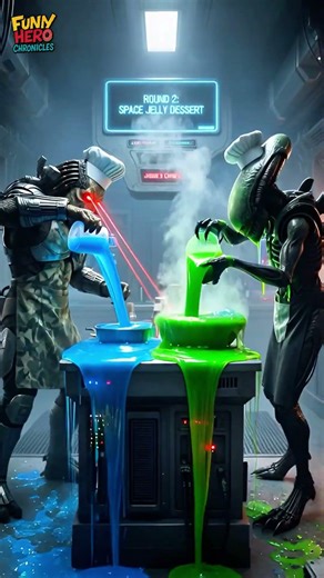 Predator vs Alien: Cooking Battle | AI Crossover #funny