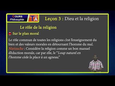 PHILOSOPHY COURSE TLE A: COMPETENCE III: Lesson 3: God and Religion