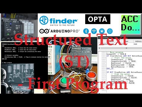Arduino OPTA PLC - Structured Text ST First Program Now!