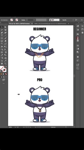 🔥 Chain Pattern Tool 🤯 Beginner vs Pro | Illustrator 2026 #shorts #viral #trending #youtubeshorts