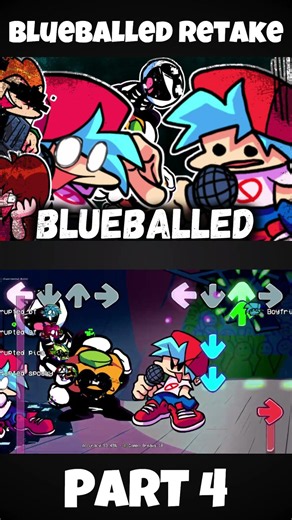 FNF - Blueballed Retake! [PART 4] (FNF MOD) #shorts