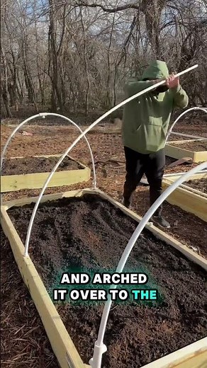 How to Attach the PVC Hoops to Raised Beds | Easy DIY Hoophouse Tutorial!