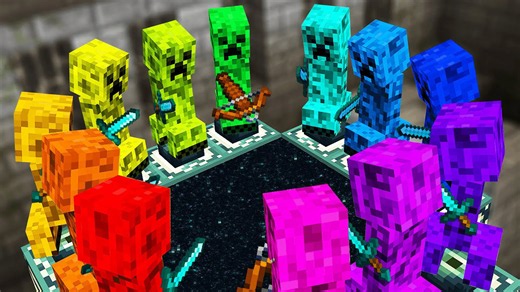 Watching explosive creepers beat the game for me in Minecraft