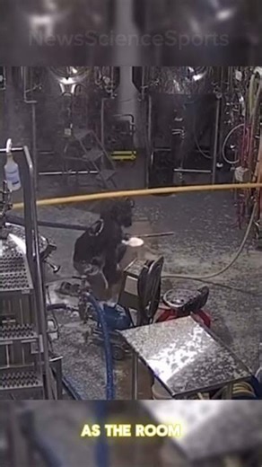Beer Tank Valve Explodes Sending Brewer Flying! #viralvideo