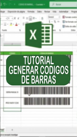 COMO GENERAR CODIGOS DE BARRAS EN EXCEL #Excel #Exceltips #Exceltutorial #Shorts
