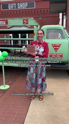 🌟 Attention Dr Pepper fans! 🌟 Are you (or someone you know) Dr Pepper’s “Biggest Fan”? Head over to the link “35th Birthday Bash” in our bio and complete the form for a chance to win a “Lay Your Legacy” experience. These special Peppers will be invited to the 35th Birthday Bash on Saturday, May 9, to place their bricks and will receive two “Super Pepper” VIP passes, including early entry to watch the unveiling of the “World’s Largest Dr Pepper Bottle.” But hurry, this giveaway ends Monday, Mar