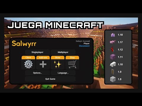 🔥 como usar Salwyrr Launcher Client 👉 tutorial para Jugar Minecraft con SKIN 🔥