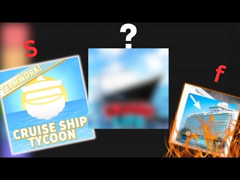 Ranking Roblox Cruise ship games.