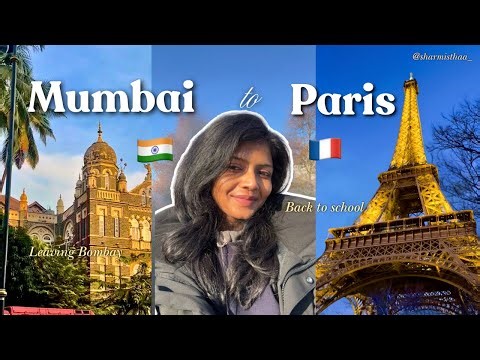 FLYING TO PARIS 🇫🇷 Leaving Mumbai And Moving Abroad | France Diaries ❄️