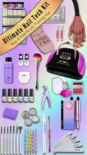 Pre -Order Now , Checkout our new ultimate nail tech kit❤️comment down below if you love it!