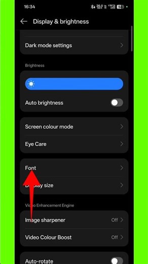 Font Size Kaise Badhaye | Mobile Text Bada Kaise Kare #fonts #shorts