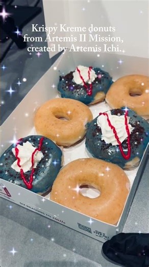 Krispy Kreme donuts from Artemis II Mission, created by Artemis Ichi.