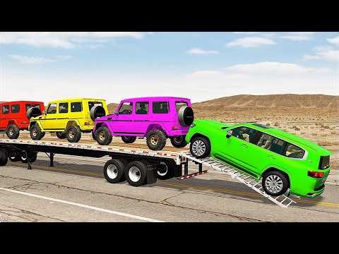 Lightning McQueen Tried to Escape… But the Giant Color-Changing Ball Destroyed Him 😱🌈 | BeamNG.drive