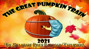 The Great Pumpkin Train rides again! A Free Pumpkin for every child. 877trainride.com for tickets. Phillipsburg, NJ 08865 | Delaware River Railroad Excursions