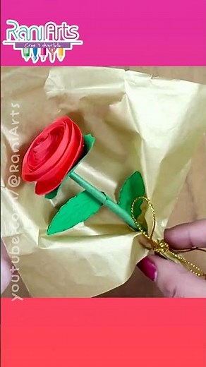 Así Hice Esta Rosa de Papel 🌹💫 Manualidades fáciles #manualidades #comohacer #flowers