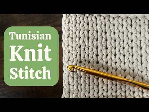 Tunisian Crochet Knit Stitch: A Beginner's Guide!