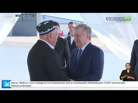 O‘zbekiston Respublikasi Prezidenti Shavkat Mirziyoyev Namangan shahriga tashrif buyurdi