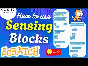 How to use Sensing Blocks in Scratch | Scratch Programming and Coding with Examples by Kodex Academy