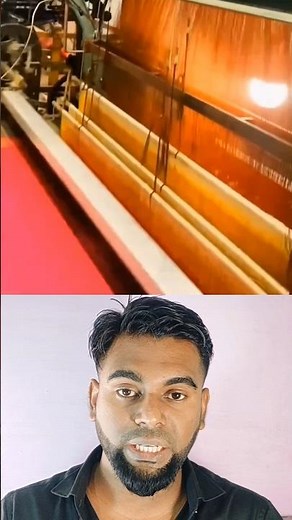 The Process Of Making Sarees By Machine. #foryou #shorts #fact #facts